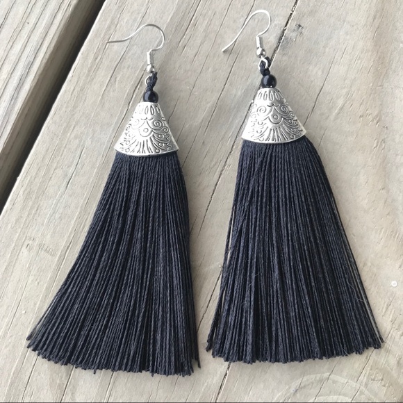 Beautiful New Long Tassel Earrings - Picture 3 of 3